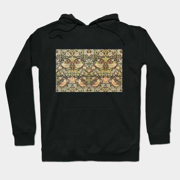 Strawberry Thieves by William Morris Hoodie by MasterpieceCafe